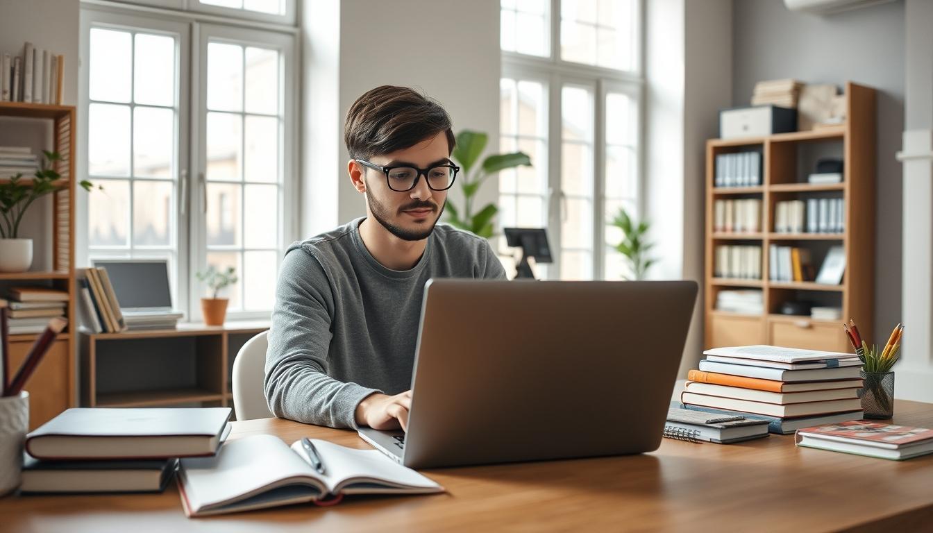 Students collaborating in study space